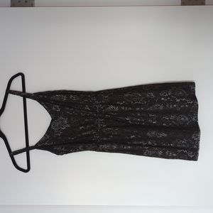 Small black and silver mini dress